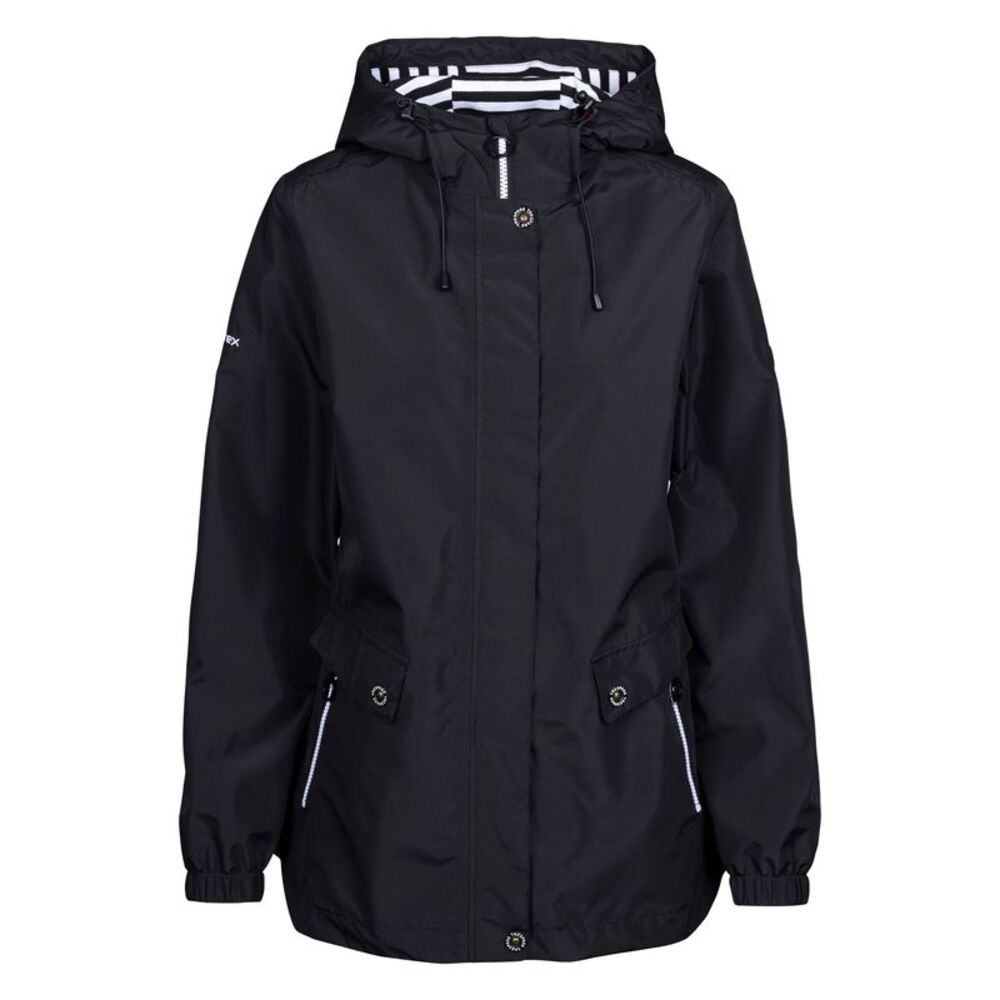 Trespass Womens/Ladies Flourish Waterproof Jacket / Black